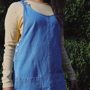 Overall denim dress size medium